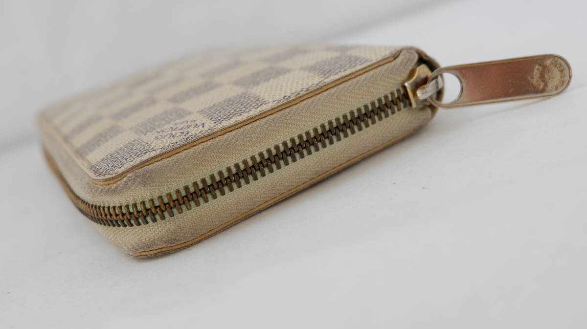 ★税込売切★LouisVuittonルイヴィトン★ダミエ白系ジッピーウォレット/フルジップ長財布★現状OKUsed VUITTON LOUIS ルイヴィトン M53361 ポルトドキュマン BK☆入手困難☆関税込