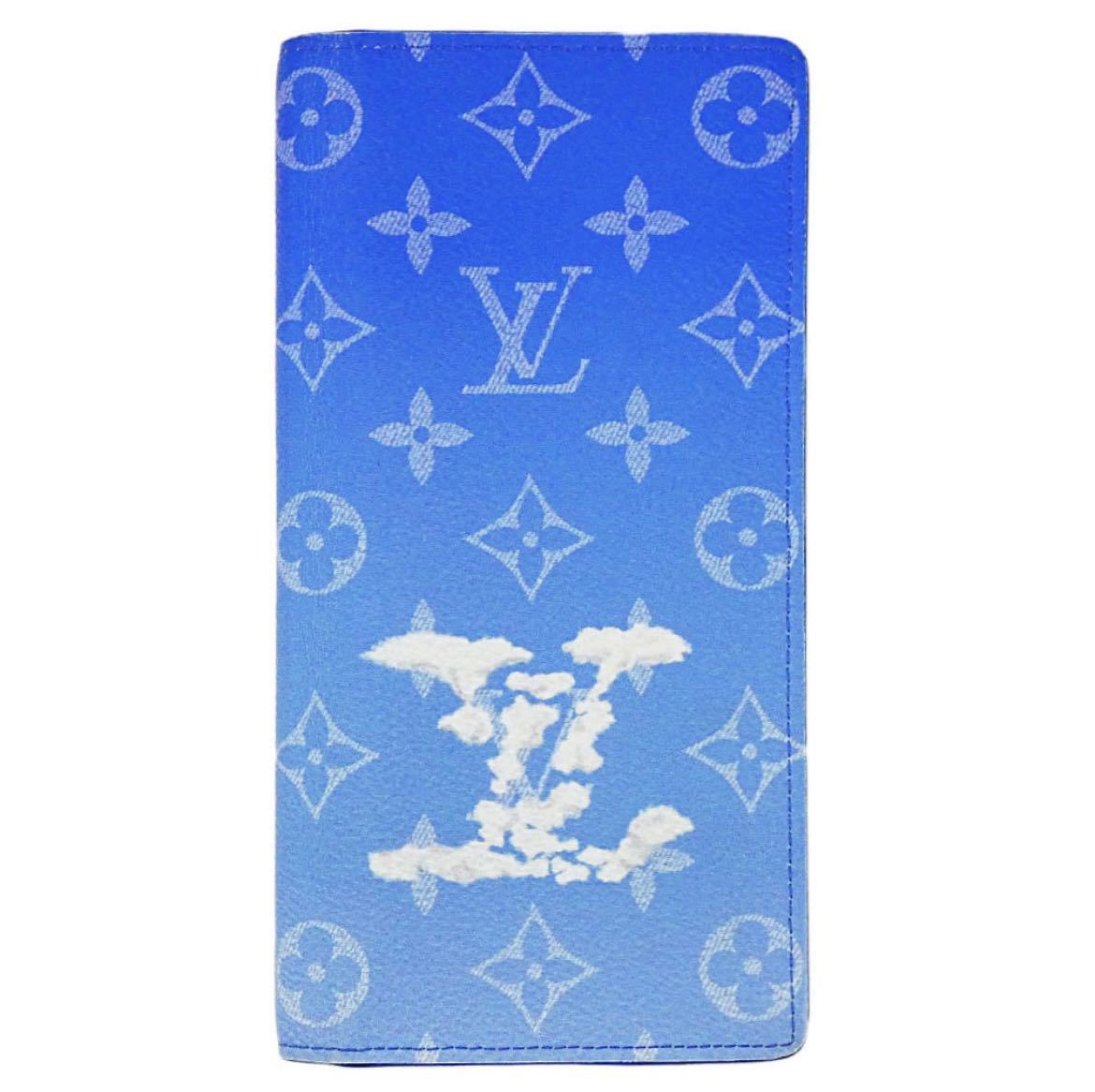 大人気，HOT ルイヴィトン 長財布 M69680 LOUIS VUITTON LV モノグラム クラウズ ポルトフォイユ ブラザ ブルーxホワイト T-YJL05202(長財布（小銭入れあり）)｜売買されたオークション情報、yahooの商品情報をアー 長財布（小銭入れあり）