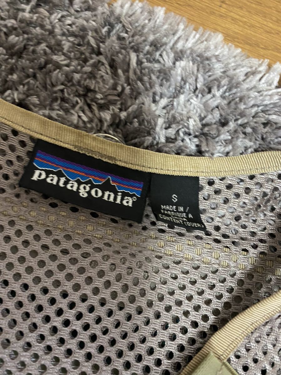 訳あり/90s】パタゴニア メッシュ フィッシングベスト XL グレー 黒