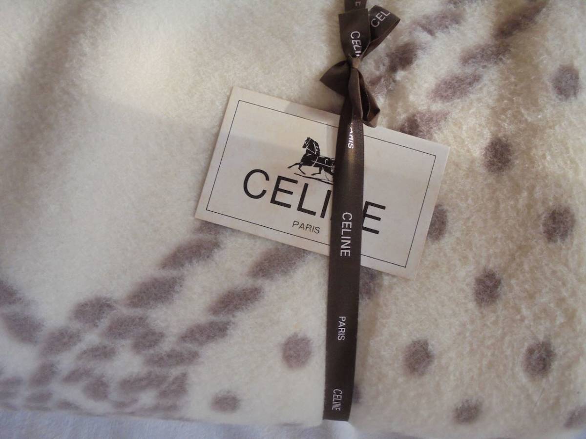 CELINE カシミア入りウール毛布 140×200cm CELINE CELINE セリーヌ