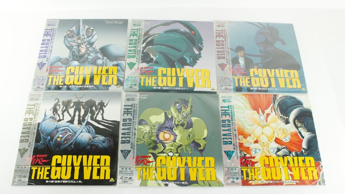LD レーザーディスク THE GUYVER 全6巻セット まとめ売り 中古・ジャンク品】LD レーザーディスク 強殖装甲ガイバー 全6巻セット