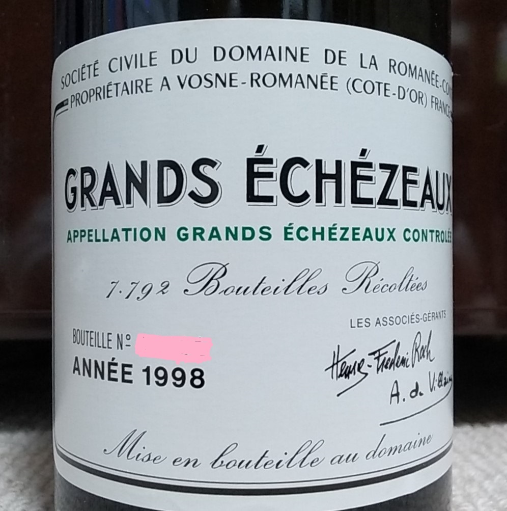 DRC Grands Echezeaux 2005 空瓶 DRC空瓶】エシェゾー&グラン
