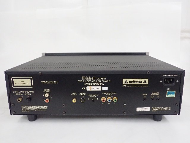 McIntosh マッキントッシュ MVP841 ユニバーサルプレーヤー DVD/CDプレーヤー ∴ 681B8-8 CD オーディオ機器 MVP841 買取&frasl;販売 DVD Video