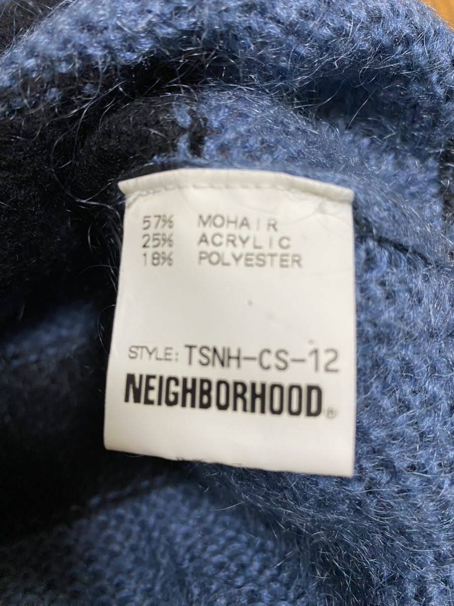 NEIGHBORHOOD モヘア混 ニット ブルー系 L ネイバーフッド モヘアニット セーター L ブルー neighborhood