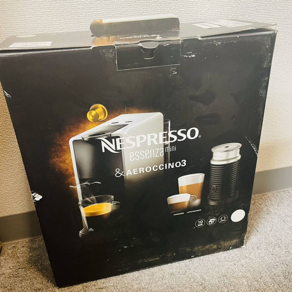  本箱あり 通電◯ NESPRESSO essenza mini カプセル式 ピュアホワイト C30-WH NN6730(エスプレッソマシン)｜売買されたオークション情報、yahooの商品情報をアーカイブ公開 - オークファン エスプレッソマシン