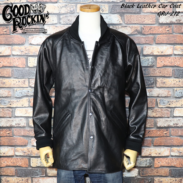 S】GOOD ROCKIN'/グッドロッキン ◇Black Leather Car Coat S】GOOD ROCKIN'/グッドロッキン ◇Black Leather Car Coat