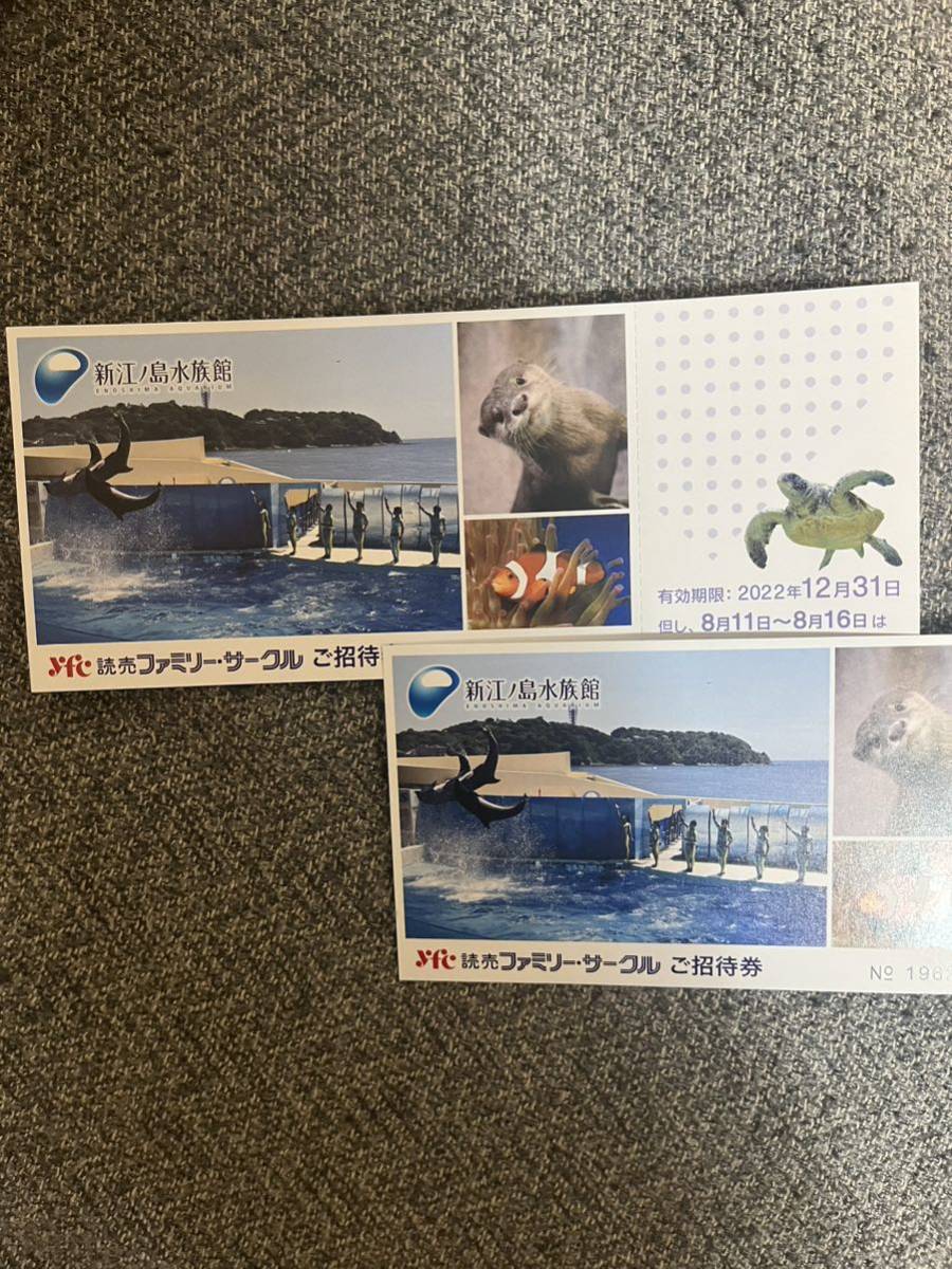 新江ノ島水族館 招待券 2枚セット　送料込_1