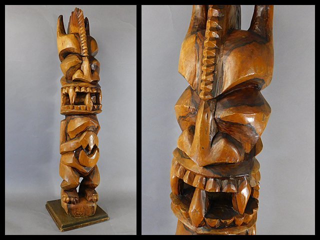 木彫ティキ ハワイ ティキ 種類 時代 木彫 ティキ ウッドティキ Wood 