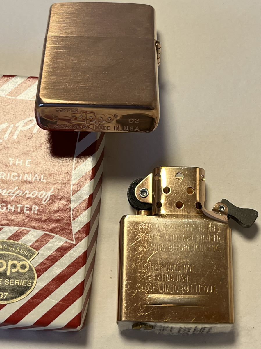 Zippo， Solid Copper/ソリッドカッパー(純銅)， 2002製 雑貨 ZIPPO