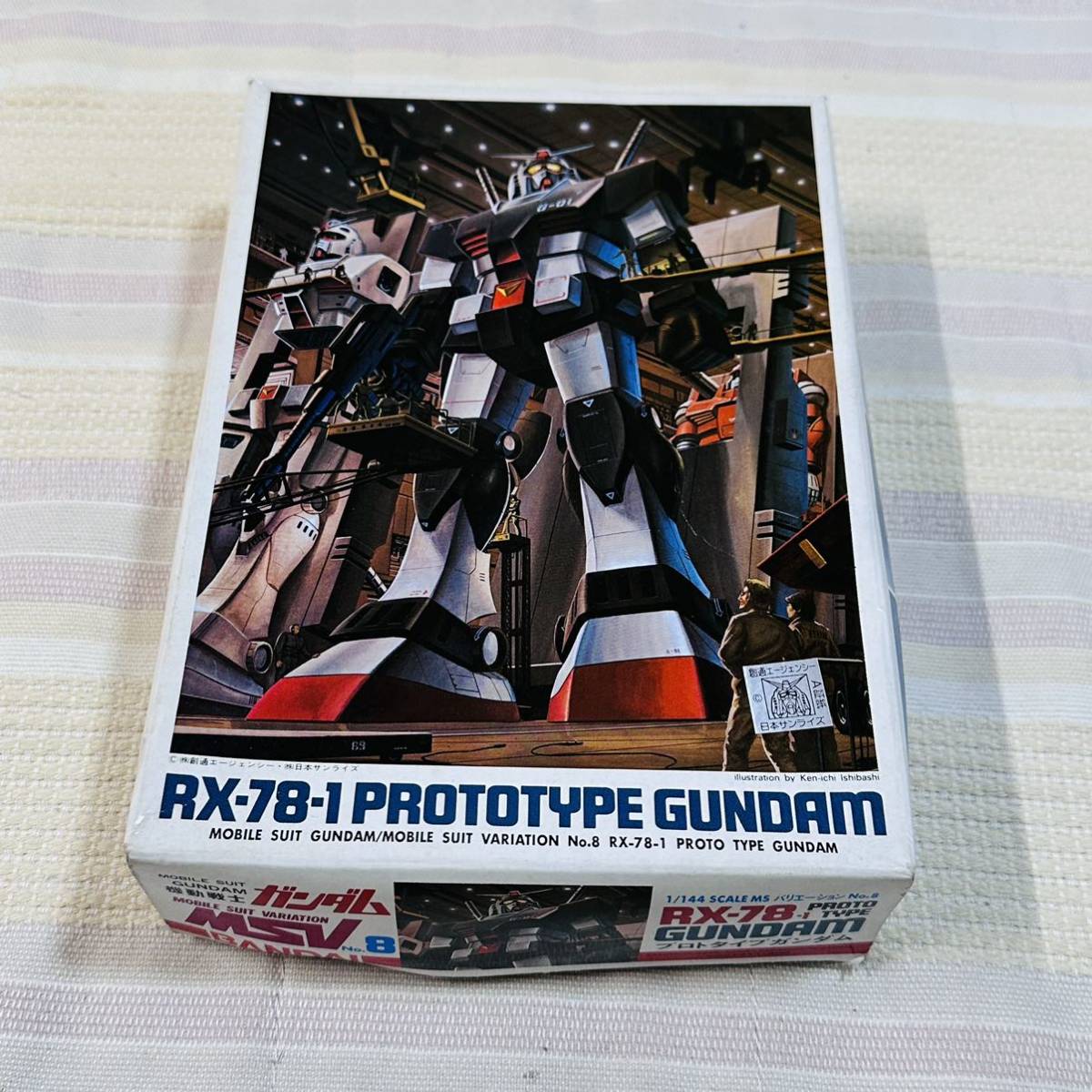 未組立 RX-78-1 プロトタイプガンダム MSV No.8 バンダイ プラモデル 1/144 当時物 ガンプラ