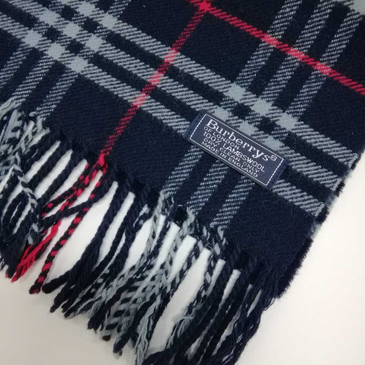 Burberrys バーバリー ストール シャドーチェック ノバチェック 黒