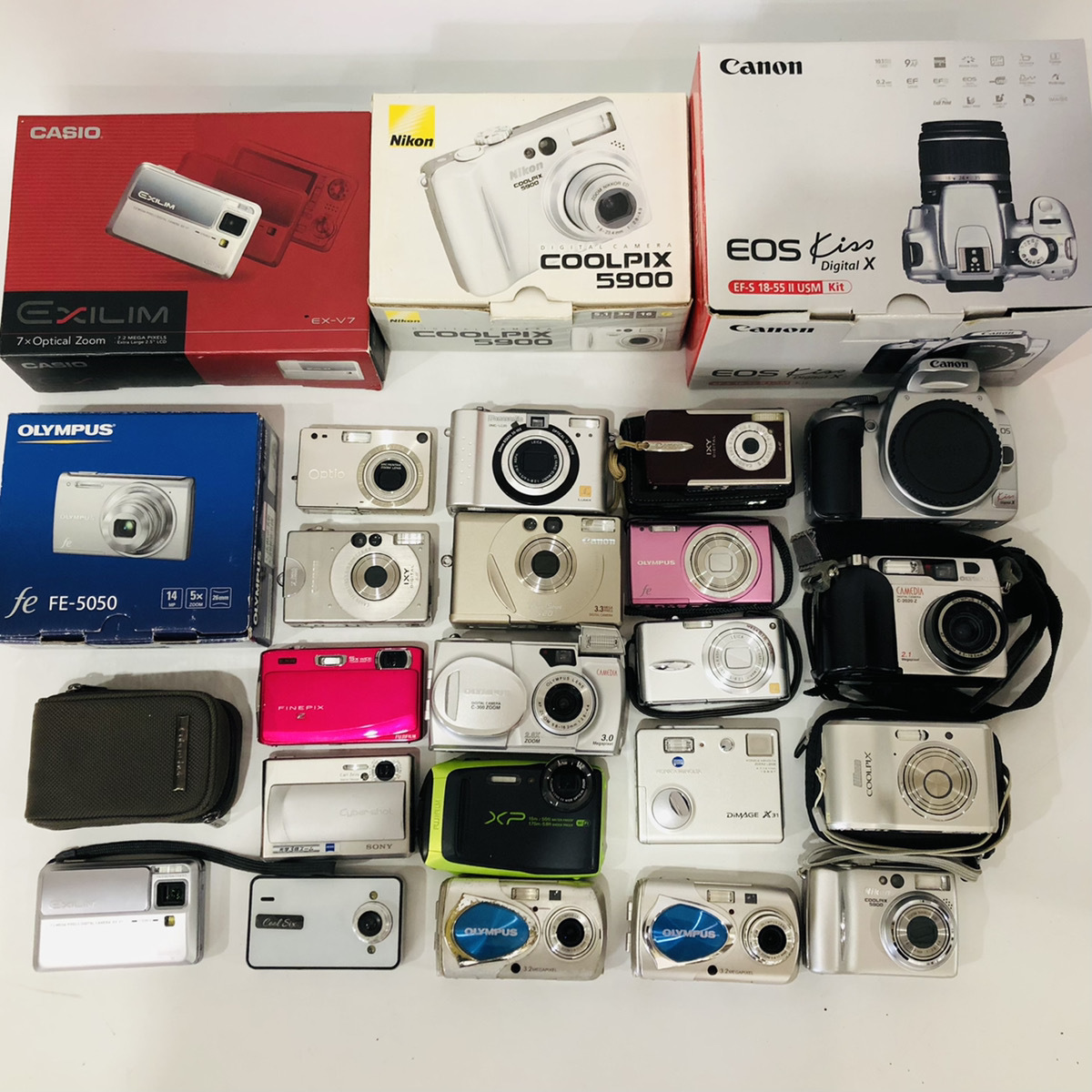 R121】20個セット FinePix XP 90 Coolpix LUMIX OLYMPUS Kiss digital 