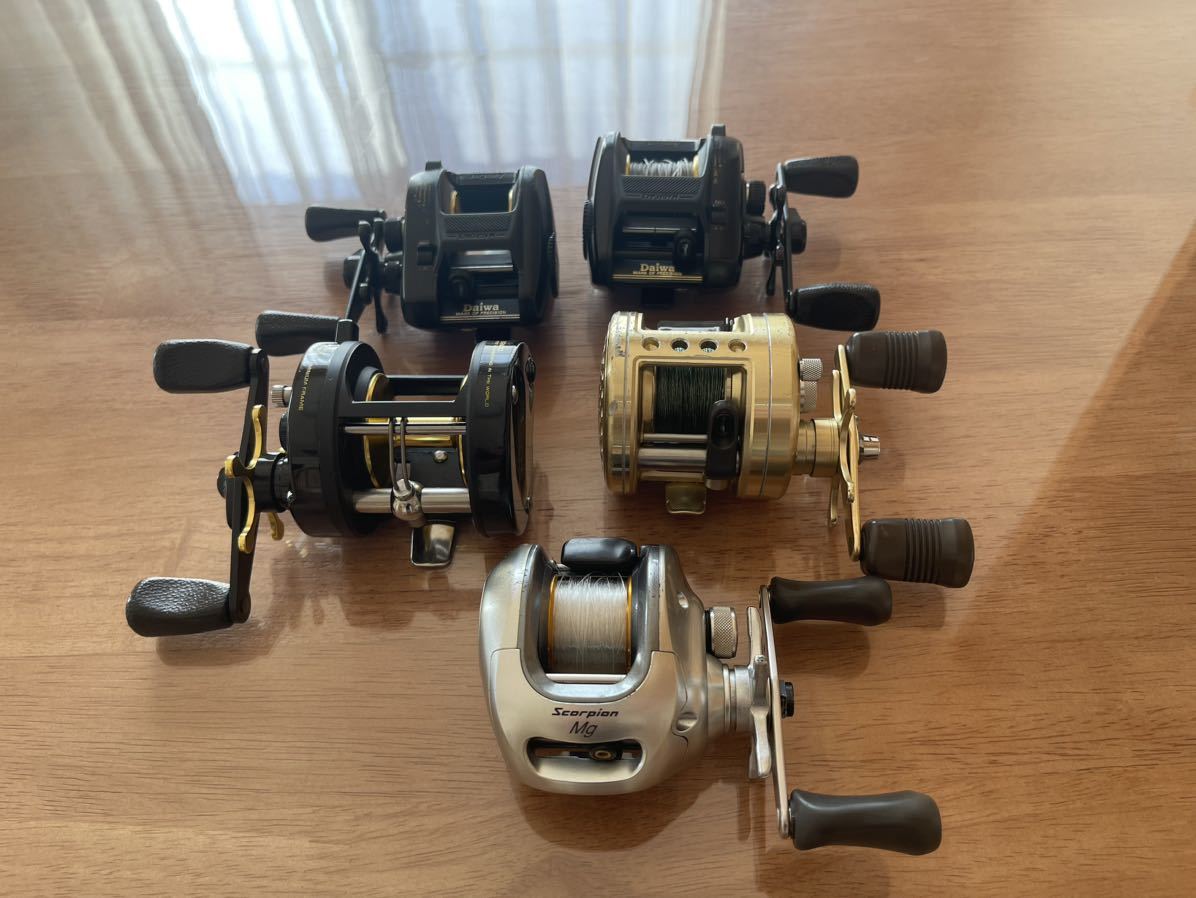 中古）リールセット-ジャンク品扱い リールセット6個ジャンク品 送料