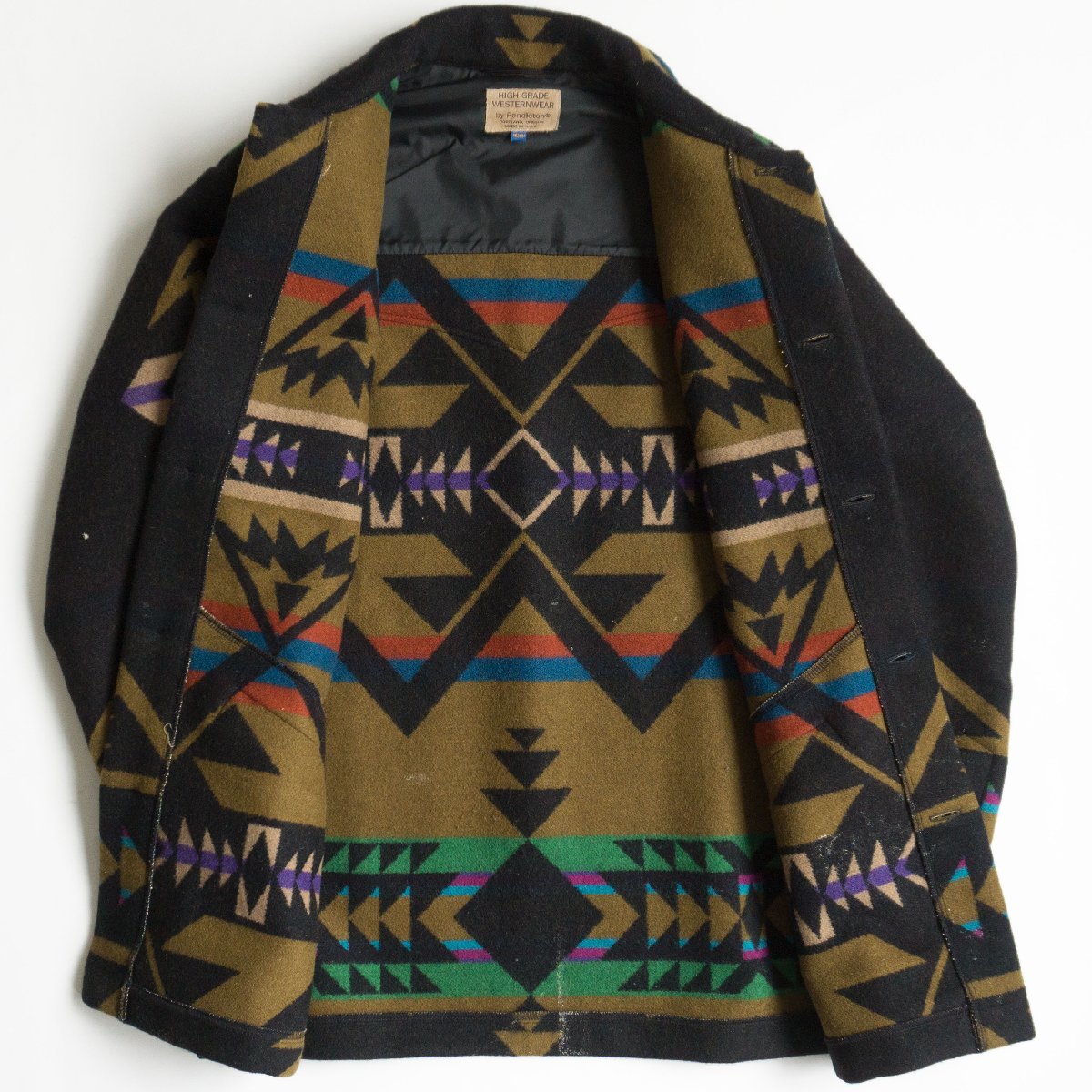 雰囲気抜群/USA製】PENDLETON【70s ネイティブ ジャケット】 M ペン 