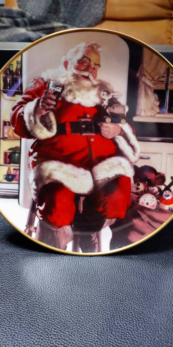 コカ・コーラサンタ クリスマス飾り皿_1