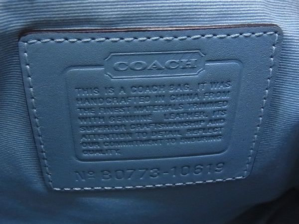 1円 □美品□ COACH コーチ 10619 シグネチャー キャンバス×レザー 