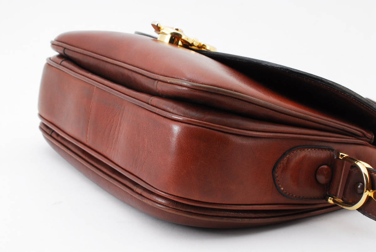 【1円スタート】CELINE ヴィンテージ セリーヌ レザー ショルダーバッグ 斜めかけバッグ ロゴ クラシックボックス 馬車 22-6974 レザー セリーヌ ショルダーバッグ - 美品 bag