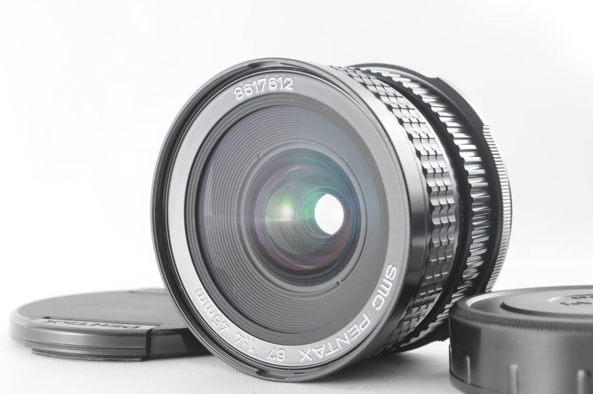 ペンタックス smc PENTAX 67 45mm 1:4　カビ曇りなし！ ☆超美品☆ PENTAX ペンタックス 67 SMC pentax 45mm F4 付属品付 ☆
