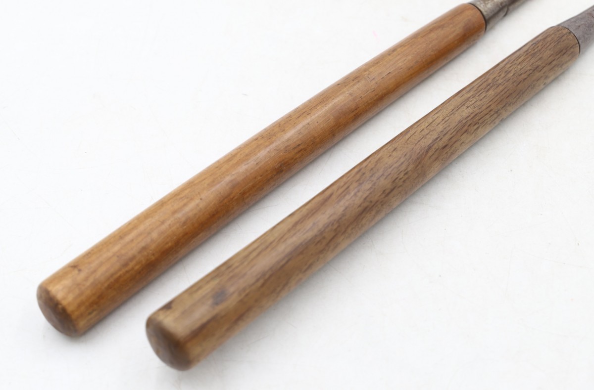 利成銘 突き鑿 刃幅 24mm/49mm 全長60cm前後 2本まとめて のみ ノミ 