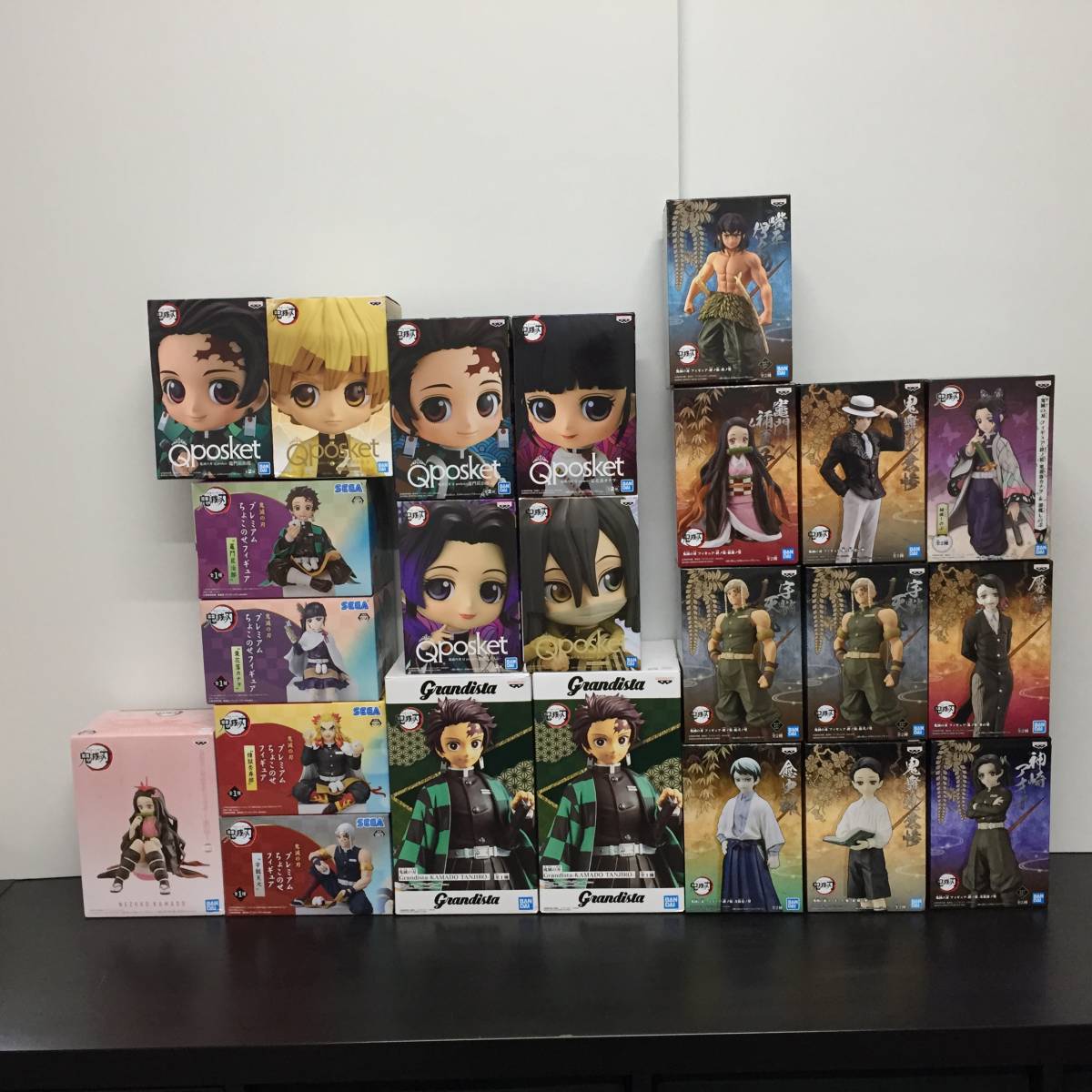 9777)【鬼滅の刃プライズフィギュアまとめ23個まとめ】ねずこ/炭治郎 