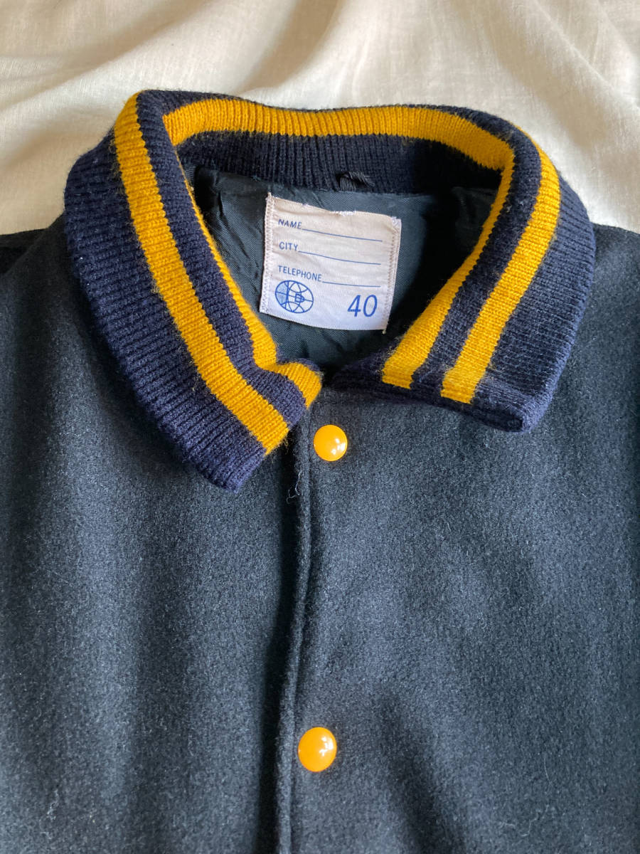 70s Delong ビンテージ ウールスタジャン ロング ファラオジャケット 