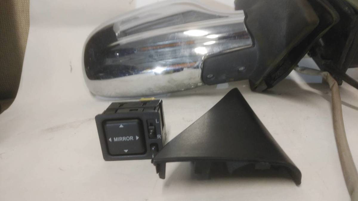 L700S L700V ミラ ミラジーノ メッキドアミラー 操作スイッチ付き