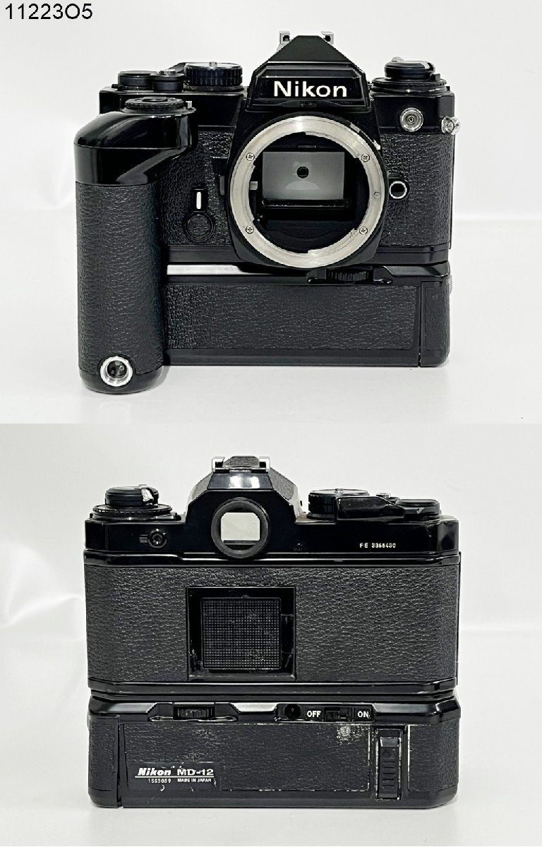 Nikon FE フィルムカメラ 本体 ok Nikon FE ブラックシャッターOK 一眼レフ フィルムカメラ @ゆ