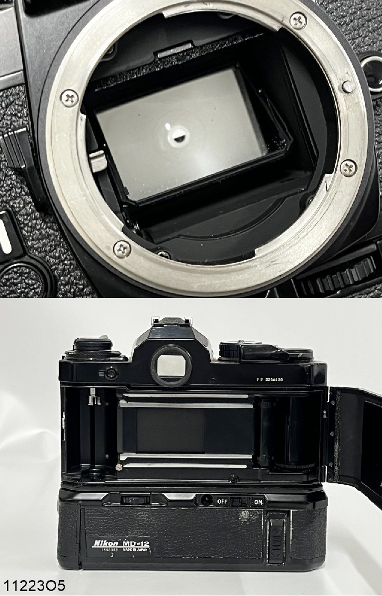 Nikon FE ブラックシャッターOK 一眼レフ フィルムカメラ @ゆ