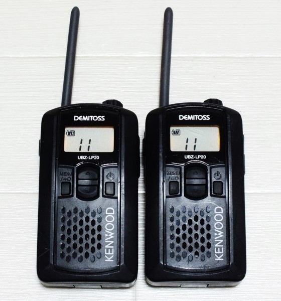 KENWOOD 特定小電力トランシーバー UBZ-LP20 2台ペアセット KENWOOD