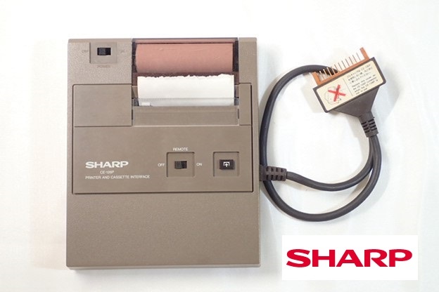 11195[M]◆SHARP シャープ◆プリンター/CE-126P/PRINTER AND CASSETTE INTERFACE/ポケットコンピューター用/ポケコン/電池付♪ ポケットコンピュータ コンピュータ