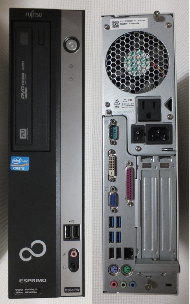 Fujitsu ESPRIMO D582/F 本体 2台セット Fujitsu ESPRIMO D582/F 本体
