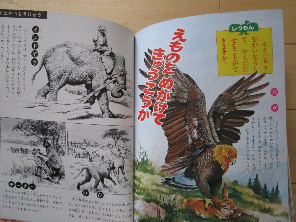 小学館 なぜなに学習図鑑 11 なぜなにもうじゅうと大怪獣 初版 梶田
