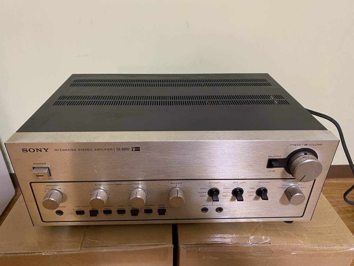SONY TA-4650 ソニー プリメインアンプ ジャンク V-FET Yahoo