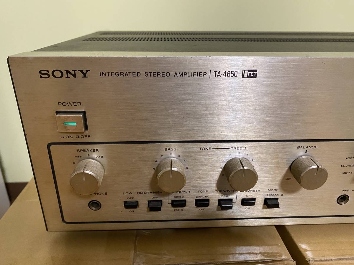 SONY TA-4650 ソニー プリメインアンプ ジャンク V-FET Yahoo