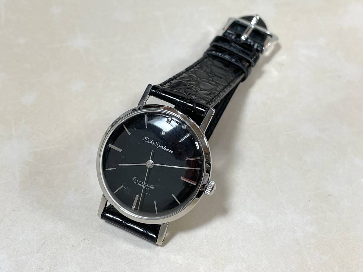 SEIKO Sportsman ブラックダイヤル 手巻(セイコー)｜売買された 