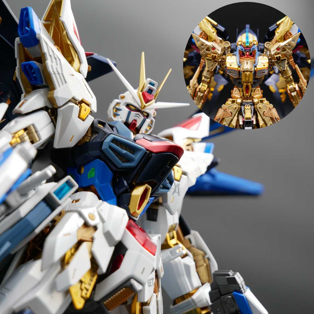 MGEX 1/100 ストライクフリーダムガンダム メタリック全塗装完成品 