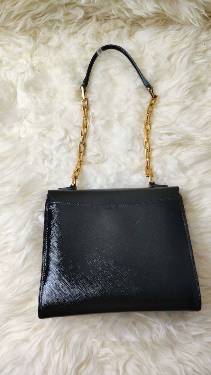 1円 ほぼ新品 prada プラダ ショルダーバッグ レアデザイン プラダ 