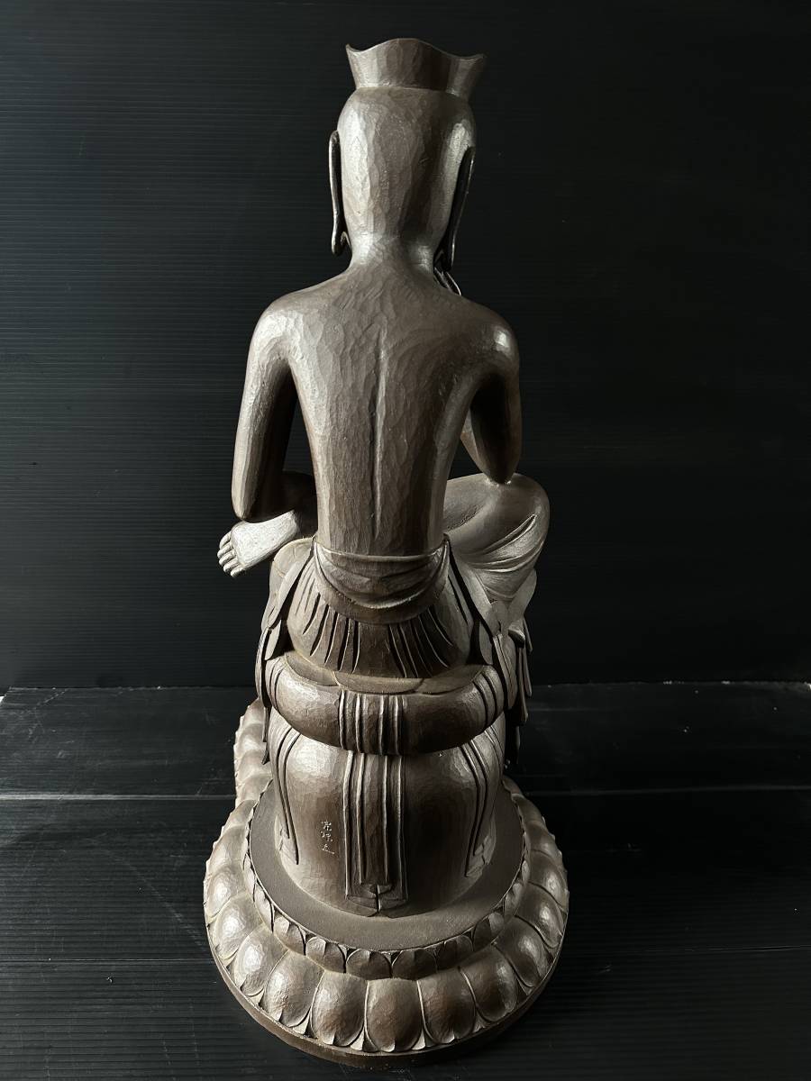 弥勒菩薩【松久宗琳佛所】複製 大型作品 ブロンズ 銅▽高さ60cm重さ約