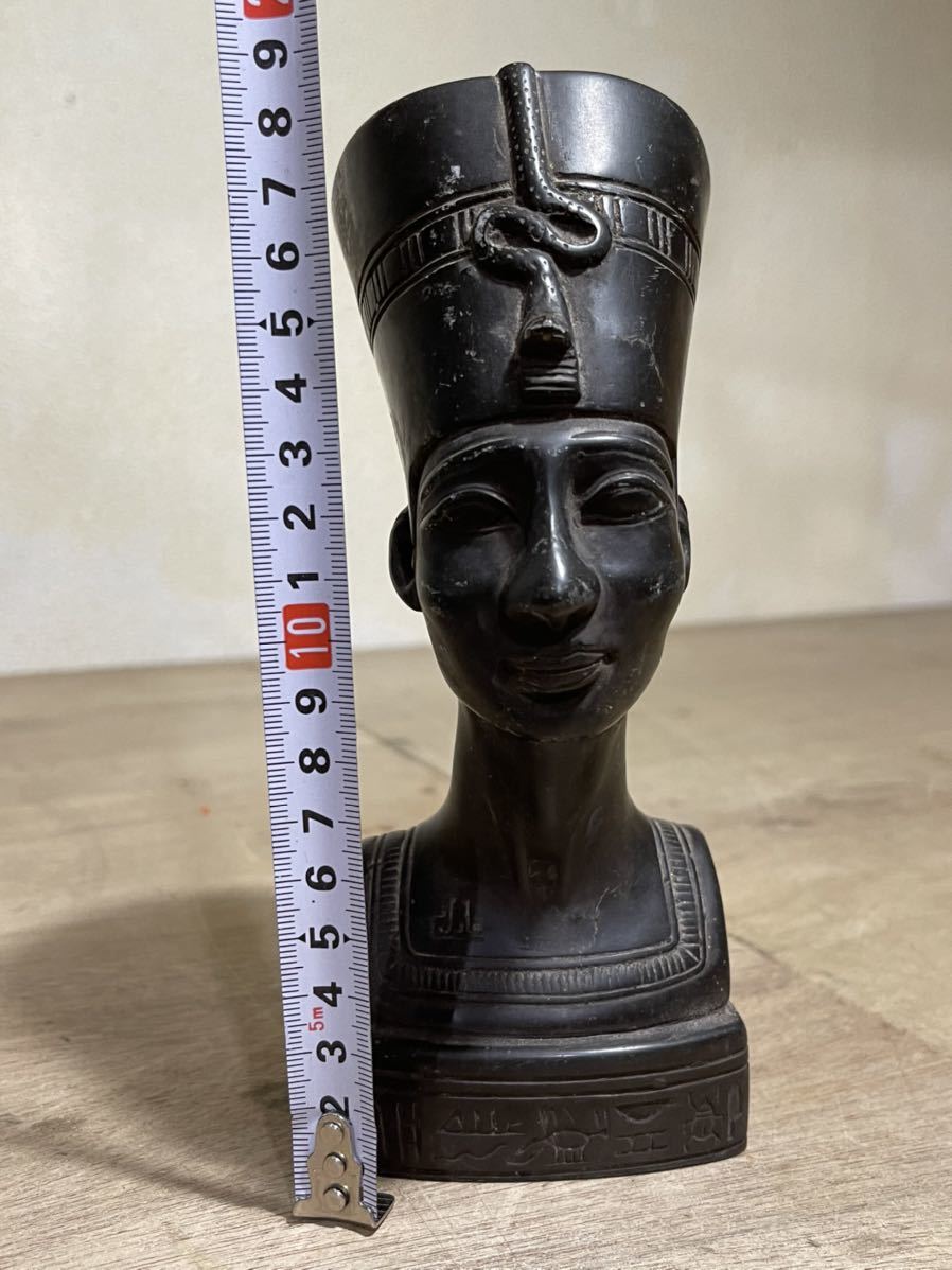 古代エジプト彫刻 ネフェルティティ女王 ファラオ アクエンアテンの正妃 座像彫像 輸入品 Muszkamariannllekhang O5b Hu