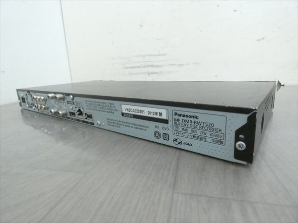500GB☆12年☆パナソニック/DIGA☆HDD/BDレコーダー☆DMR-BWT520☆2