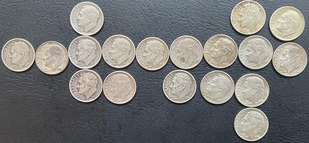 安い アメリカ 10セント銀貨 ルーズベルト ダイム 合計18枚(北アメリカ)｜売買されたオークション情報、yahooの商品情報をアーカイブ公開 - オークファン 北アメリカ