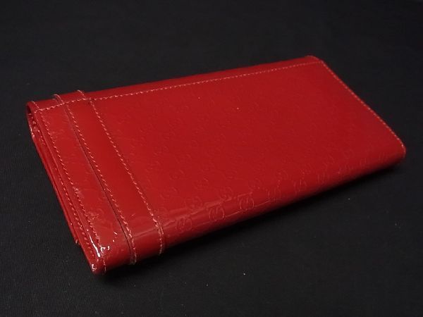 1円 □美品□ GUCCI グッチ 309760・0416 グッチシマ パテント