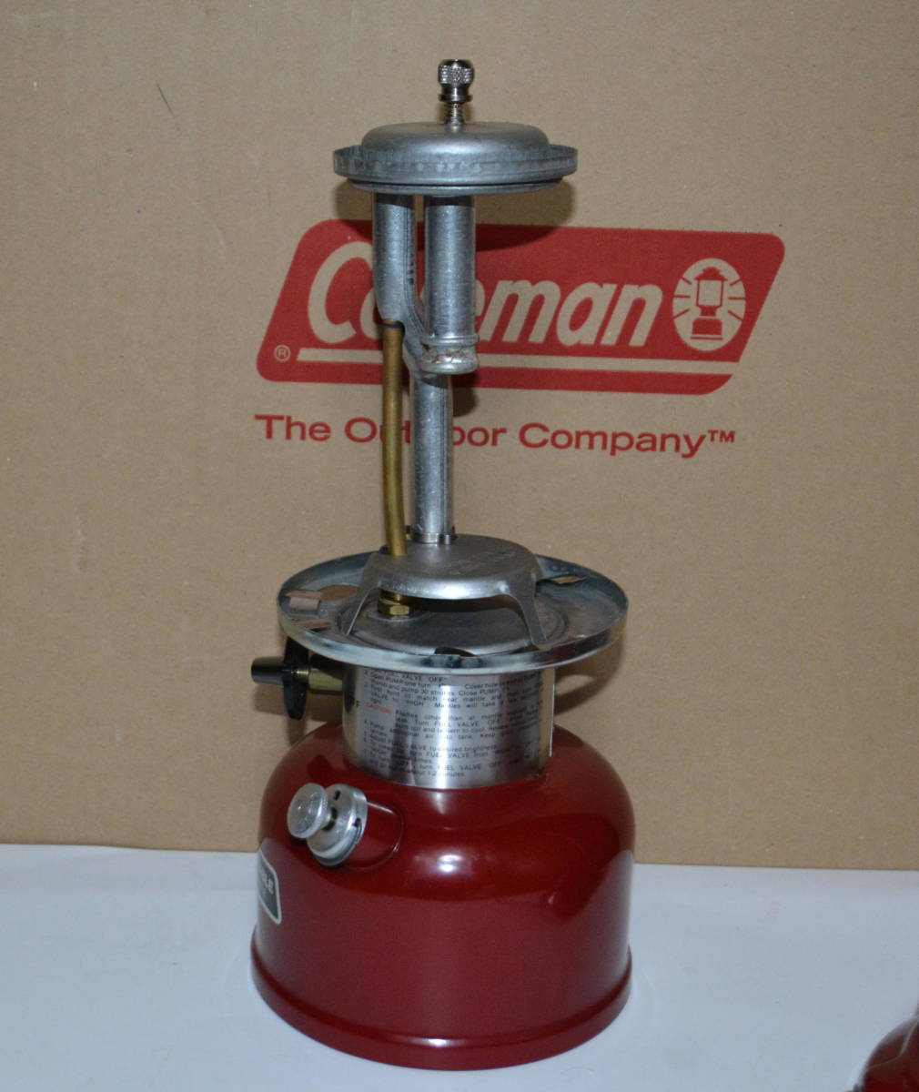 ◇未点火・グローブ無・ジャンク☆Coleman ランタン 286A red（1989.03