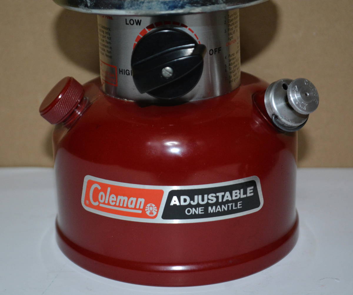◇未点火・グローブ無・ジャンク☆Coleman ランタン 286A red（1989.03