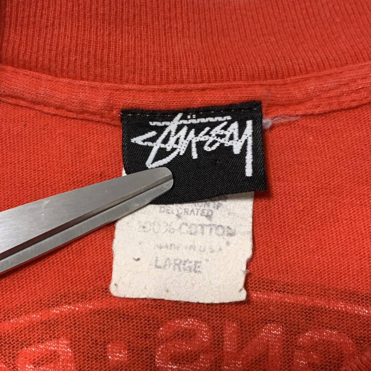 STUSSY ステューシー Tシャツ vintage ビンテージ 黒タグ 80
