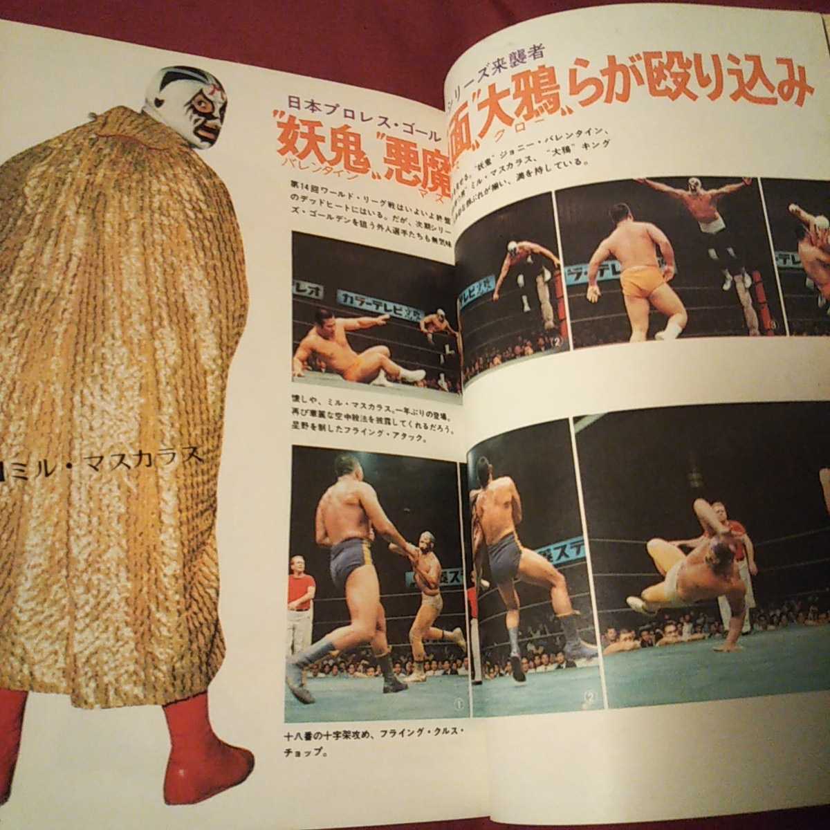 プロレス 大図鑑 超百科 2冊セット 1980年発刊 マスカラス 猪木 馬場 プロレス&ボクシング別冊 月刊プロレス 1972年3冊セット プロレス雑誌