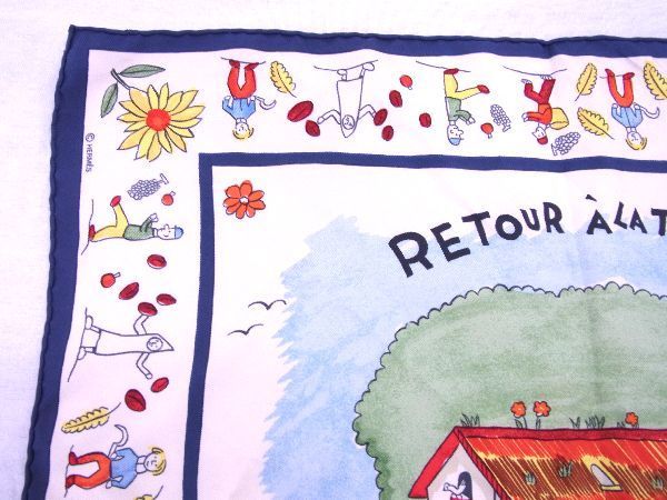 新品【HERMES】 カレ45 RETOUR A LA TERRE 故郷に帰る HERMES エルメス