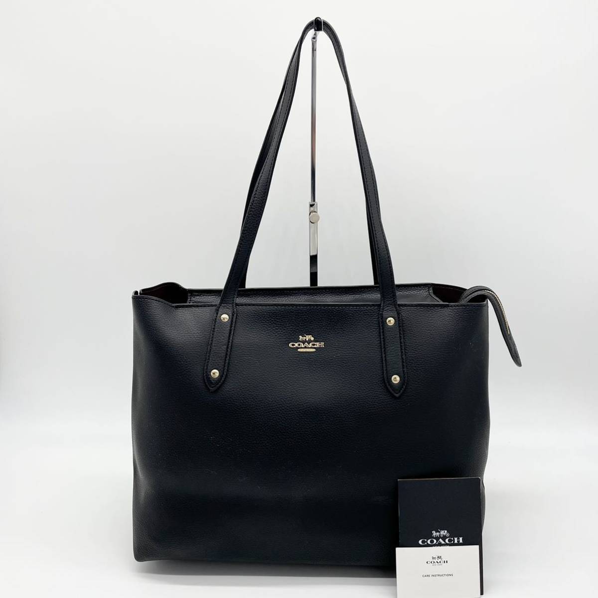 1円未使用COACH コーチ メンズ ビジネス A4 レザー 本革 トート
