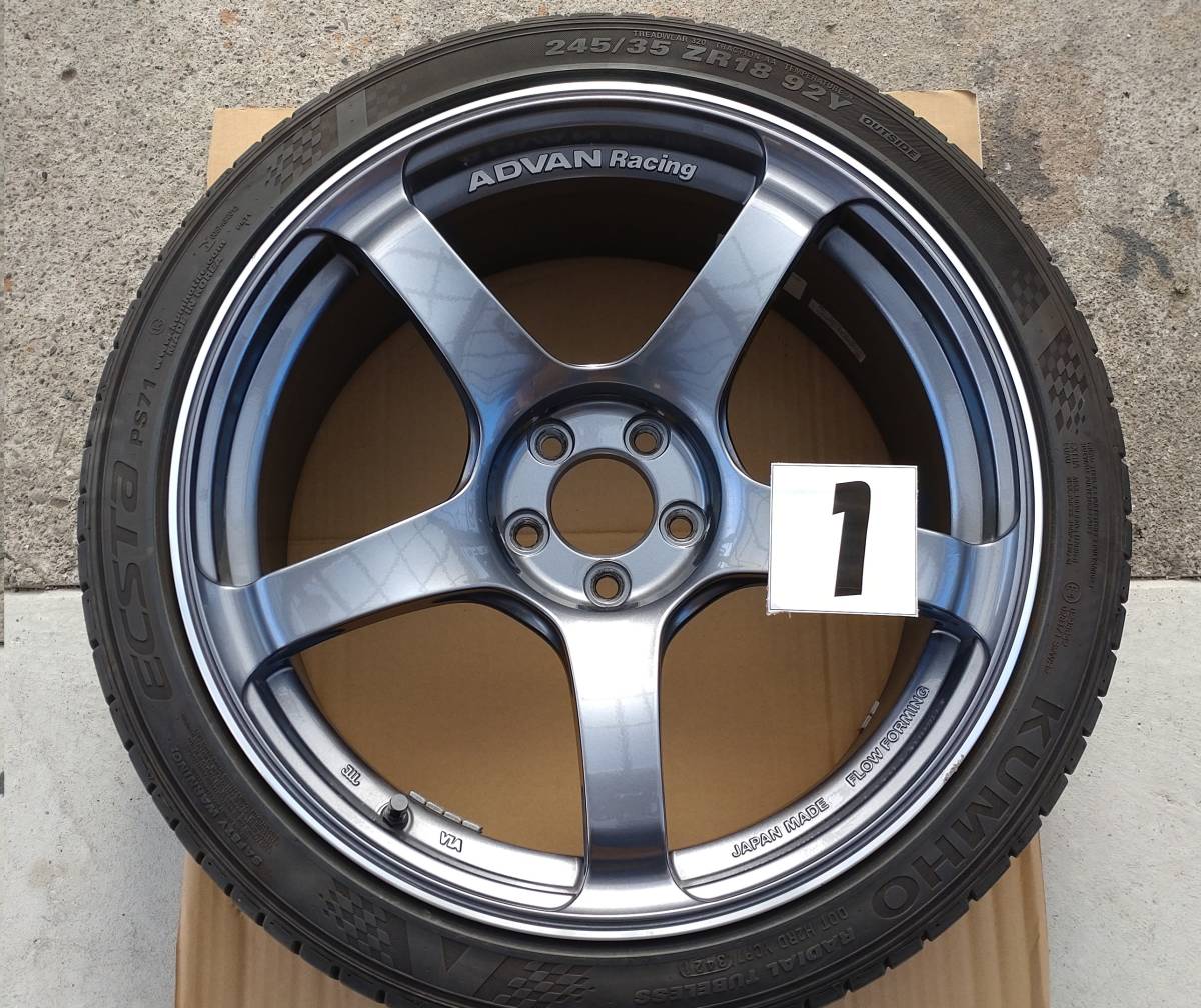 tc4 ホイール 中古 ADVAN Racing TC4 18 9J 2本 18 8J 2本 ホイールセット