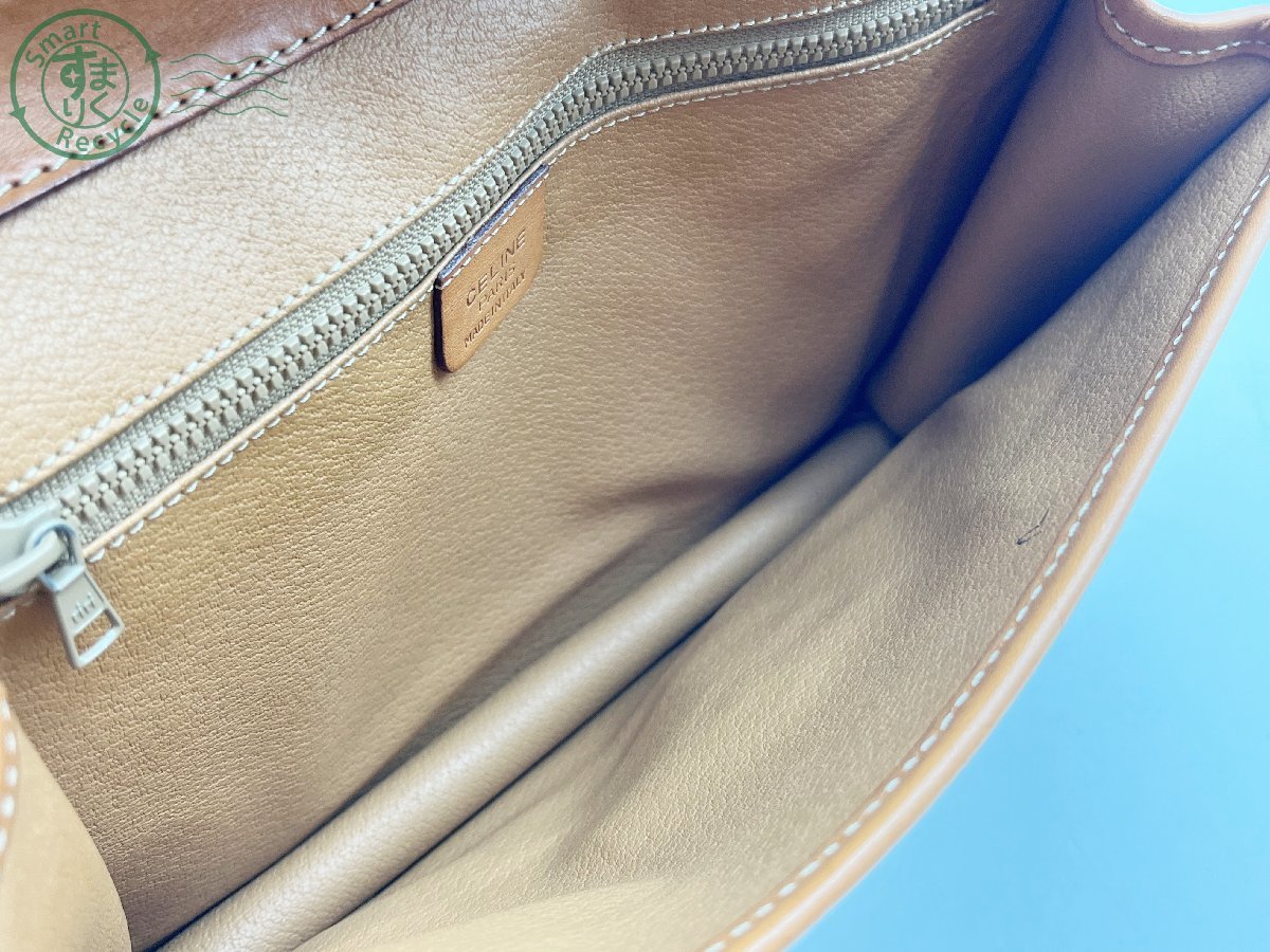 11233141 □ セリーヌ CELINE マカダム PVC×レザー 2WAY 肩掛け ショルダー クラッチ バッグ 紐なし ブラウン 中古 CELINE セリーヌ マカダム セリーヌ(CELINE) マカダム(macadam) ワンショルダーバッグ